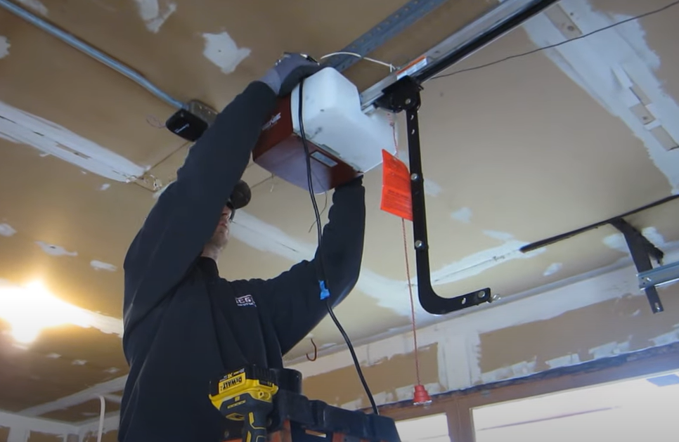 Professional technician providing garage door opener repair in Sarasota, FL