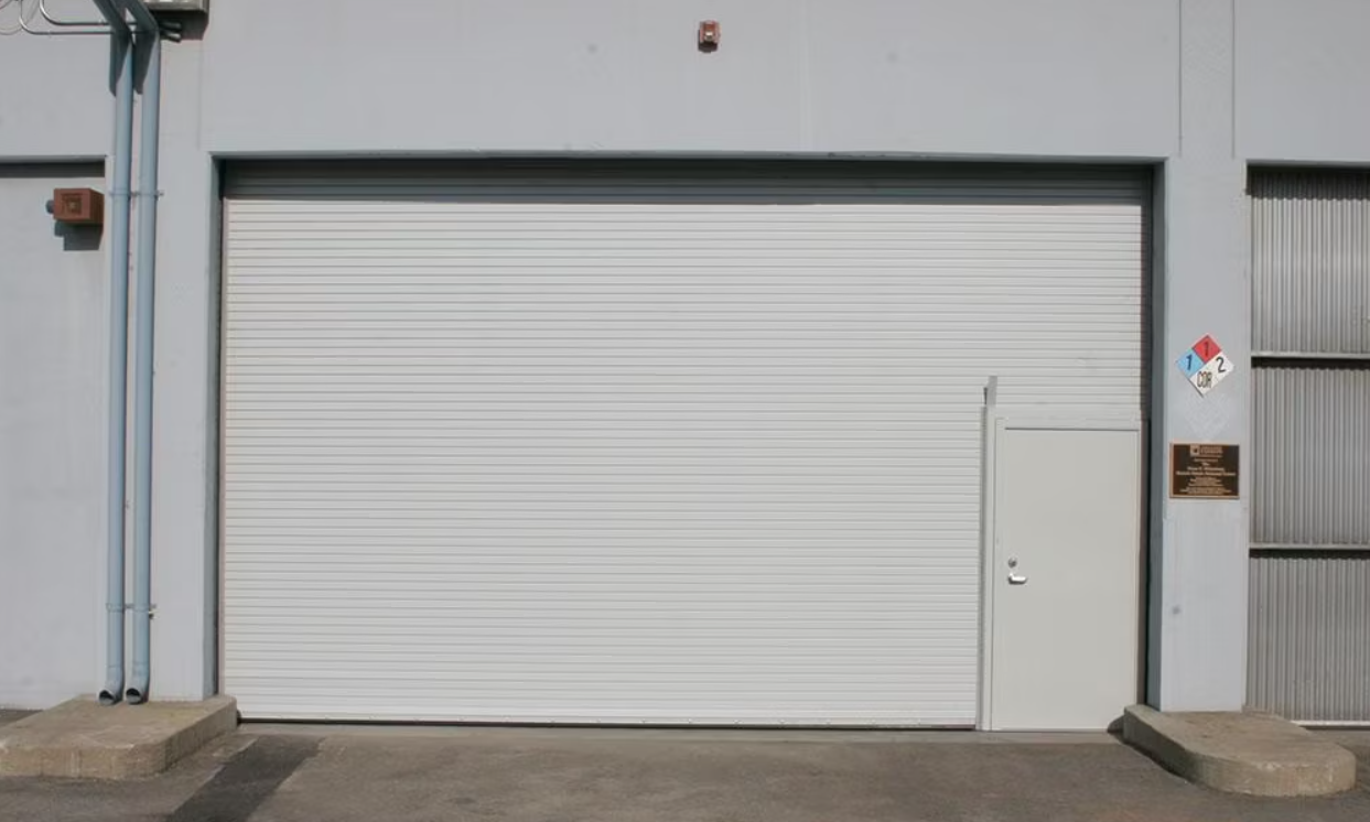 a photo of commercial garage door repair services by expert technicians.