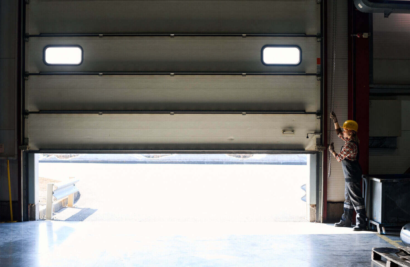 garage door panel repair services.