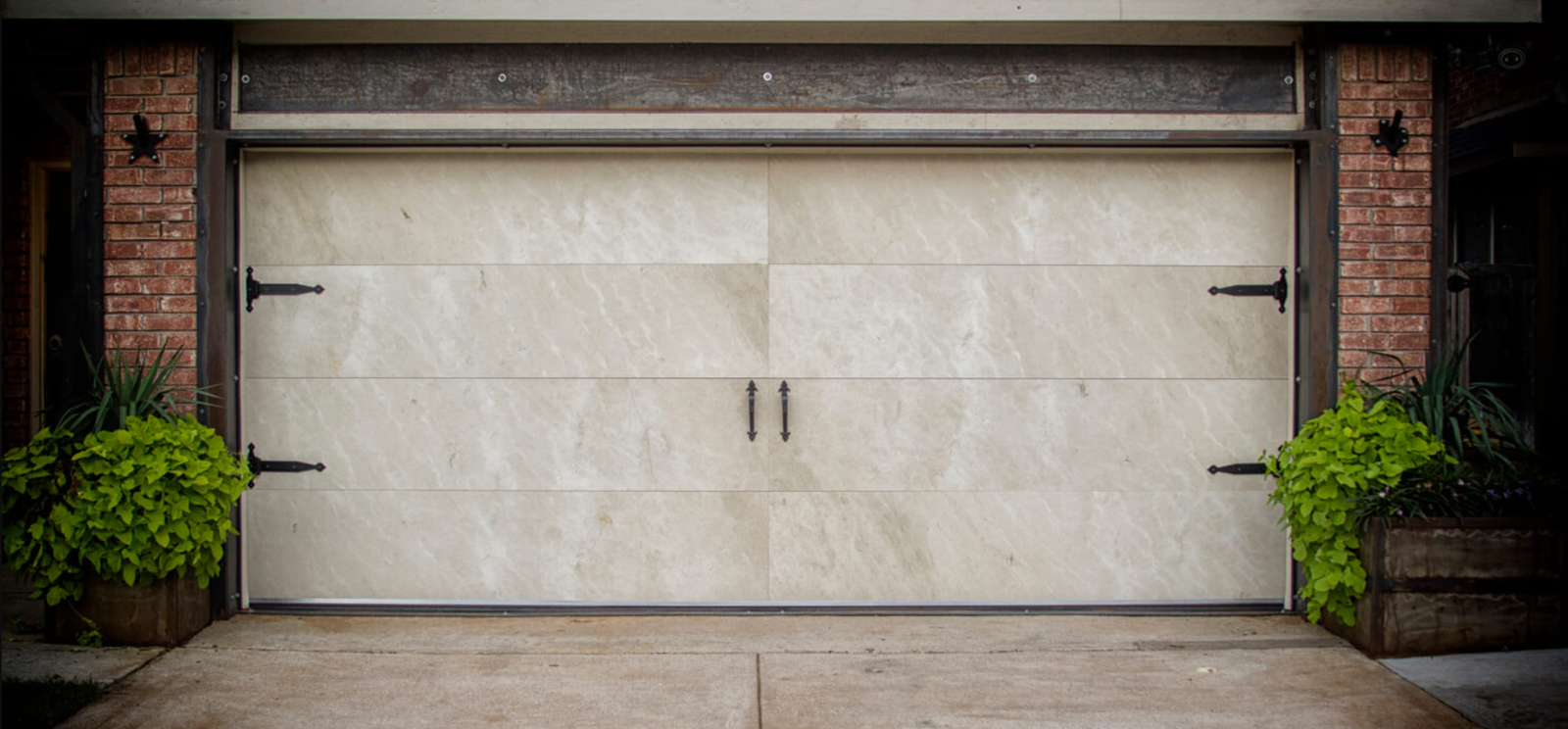 garage door section replacement services.