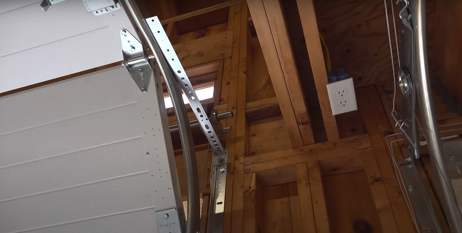 garage door track
